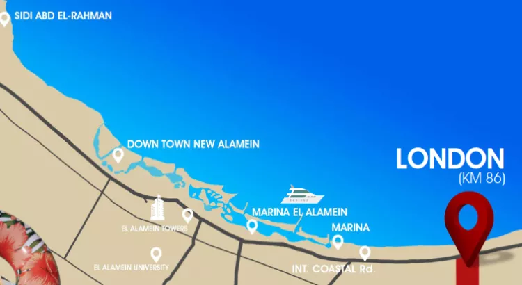موقع قرية لندن العلمين الساحل الشمالي